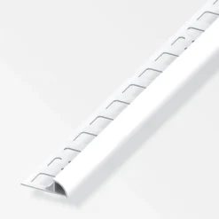Fundamo Viertelkreisprofil 6 mm 2,5m PVC weiß