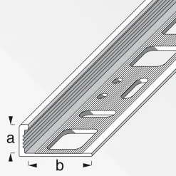 Fundamo Winkelprofil 8 mm blank