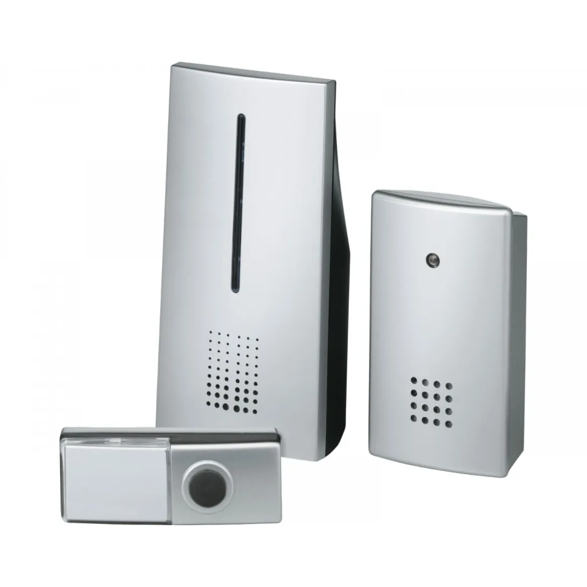 Funkgong-Set HX Duo 100 m silber 2 Empfänger