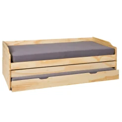 Funktionscouch „Lotar“, 3 in 1, natur, 90x200 cm