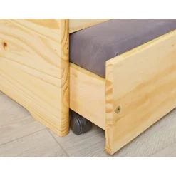 Funktionscouch „Lotar“, 3 in 1, natur, 90x200 cm