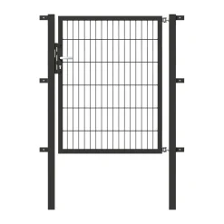 GAH Alberts Stabgitter-Einzeltor anthrazit-feueverzinkt 1000 x 1200/1700 mm zum Einbetonieren