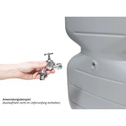 Garantia Gartentank Cubus 1000 Liter betongrau