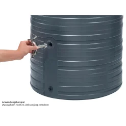 Garantia Regentonne Nordic 2in1 500 Liter graphite grey