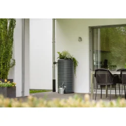 Garantia Regentonne Nordic 2in1 300 Liter graphite grey inkl. Pflanzschale
