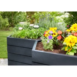 Garantia Hochbeet ERGO L 75 Stone inkl FLORA