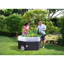 Garantia Hochbeet ERGO Turbo XL 75 Stone inkl FLORA