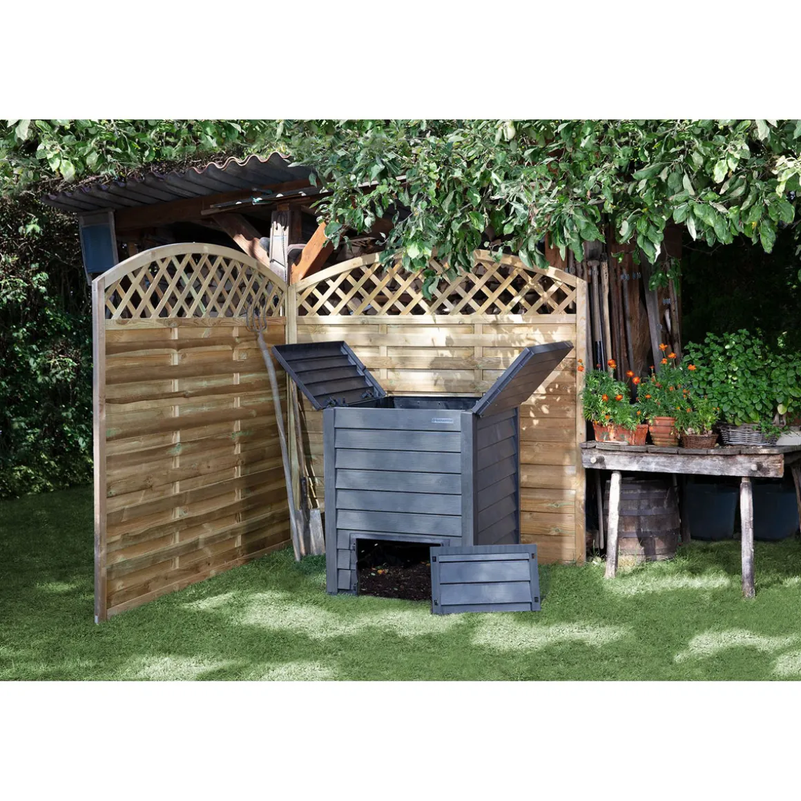 Garantia Komposter Thermo Wood 400 L anthrazit-braun