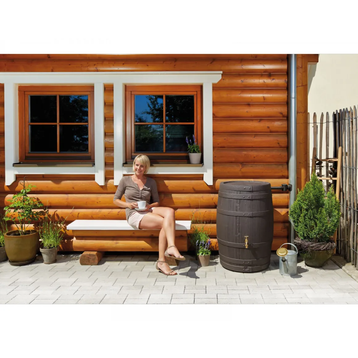 Garantia Regenfass Barrica braun 420 L