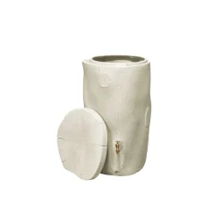 Garantia Regentonne Woodstock Baumstamm 400 L dunkelbraun