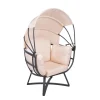Garden Pleasure Relaxsessel DELOS Stahl, Polyester, beige