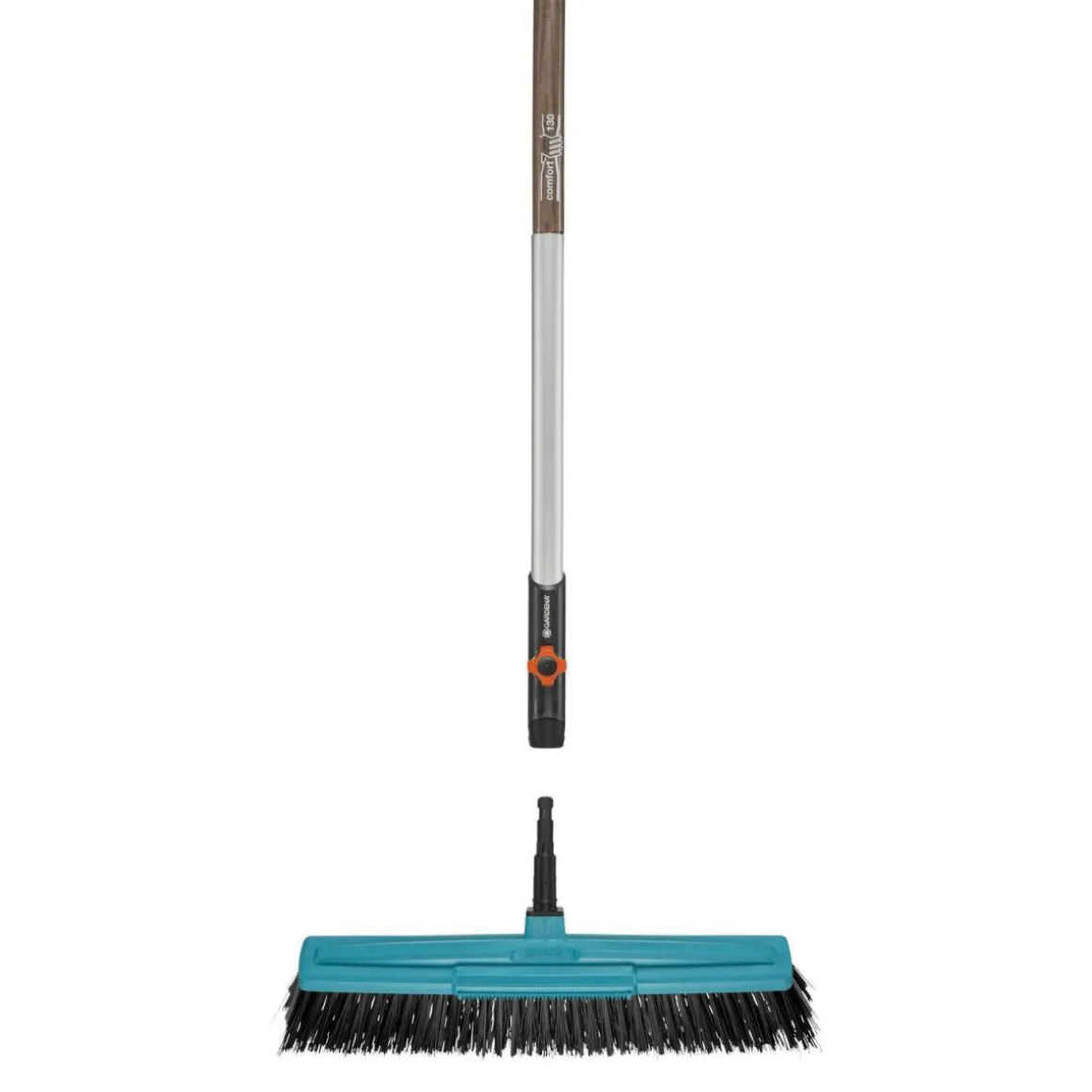 Gardena Comisystem-Straßenbesen inkl Holzstiel 130 cm
