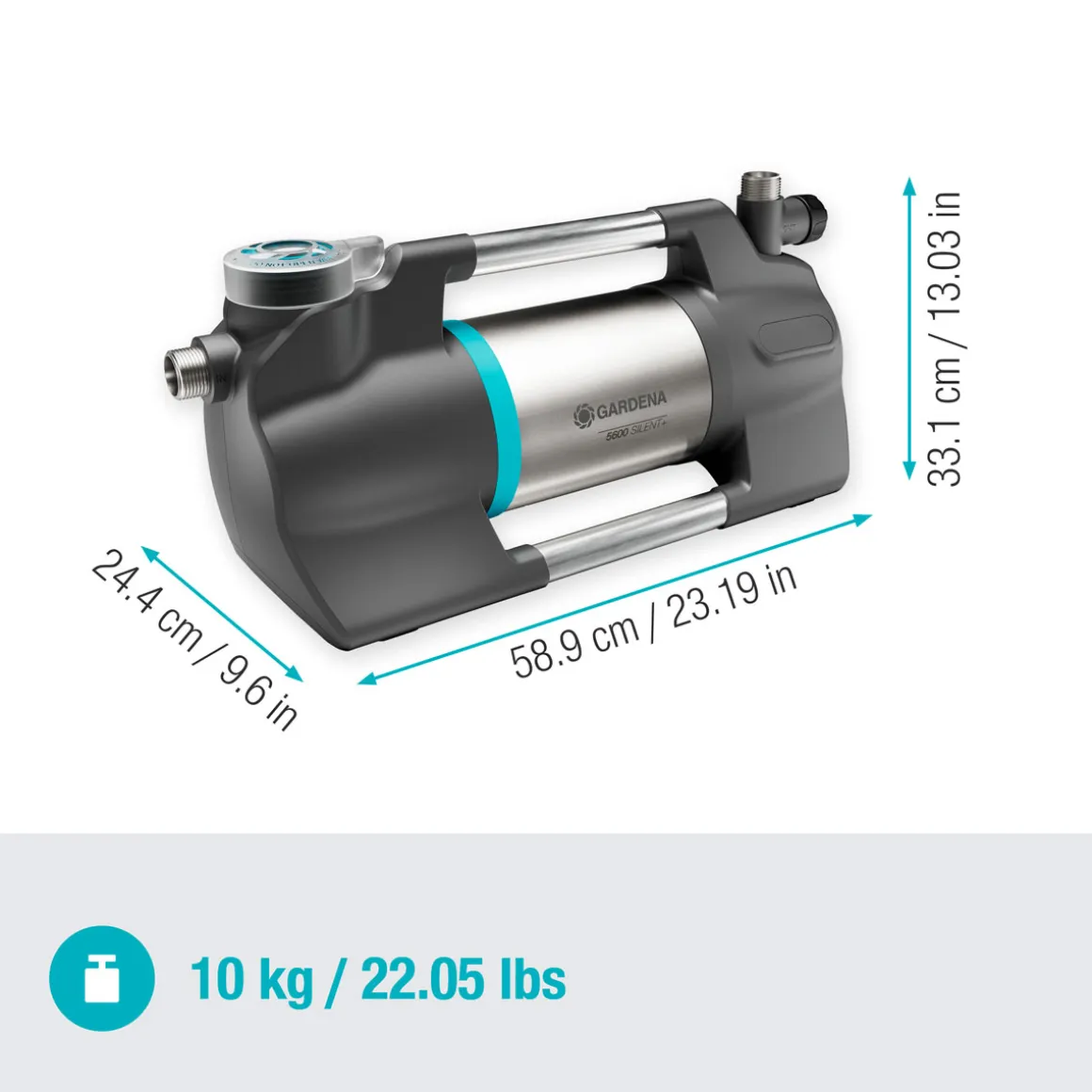 Gardena Gartenpumpe 5600 Silent+