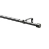 Gardinenstangen Set Kos Cap ausziehbar Durchmesser 16/19 mm 120-210 cm Edelstahl-Optik