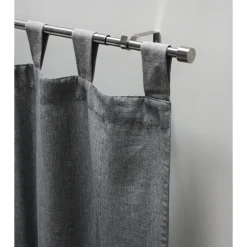 Gardinenstangen Set Kos Cap ausziehbar Durchmesser 16/19 mm 120-210 cm Edelstahl-Optik