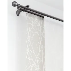 Gardinia Gardinenstange Chicago mit Innenlauf Durchmesser 16 mm 240 cm titan