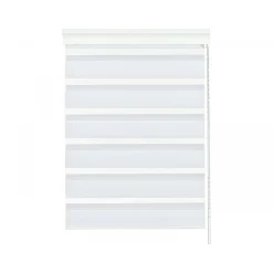 Gardinia Doppelrollo mit weißer Aluminiumkassette weiß