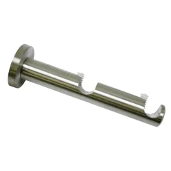 Gardinia Doppelträger offen für Durchmesser 12 mm 6/5 cm Edelstahl