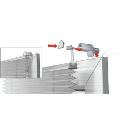 Gardinia EasyFix Plissee 2BS 45 x 130 cm schiefer