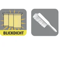 Gardinia Flächenvorhang 60 x 245 cm Natur-optik Dekor teak