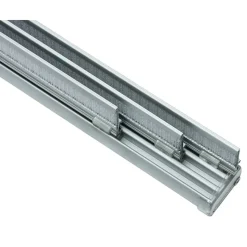 Gardinia Flächenvorhangschiene 3-läufig 170 cm Aluminium