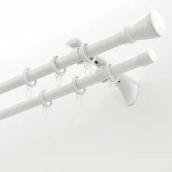 Gardinia Gardinenstange Chicago 160 cm Durchmesser 20 mm weiß