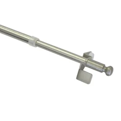 Gardinia Gardinenstange Filigrano Kugel 50-80 cm Durchmesser 8/10 cm Edelstahl-optik