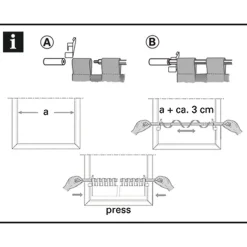 Gardinia Gardinenstange Filigrano Kugel 50-80 cm Durchmesser 8/10 cm Edelstahl-optik