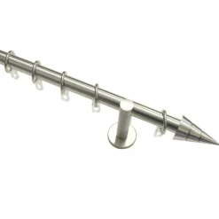 Gardinia Gardinenstange Kegel Durchmesser 20 mm 200 cm Edelstahl-optik