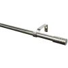 Gardinia Gardinenstange Zylinder Durchmesser 16/19 mm 190-340 cm Edelstahl-optik