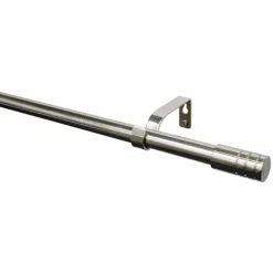 Gardinia Gardinenstange Zylinder Durchmesser 16/19 mm 190-340 cm Edelstahl-optik