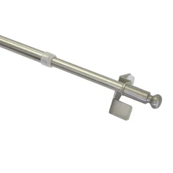 Gardinia Klemmstange Press und Go Filigrano Kugel silber 80-110 cm