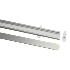 Gardinia Paneelwagen 60 cm mit Beschwerungsprofil silber