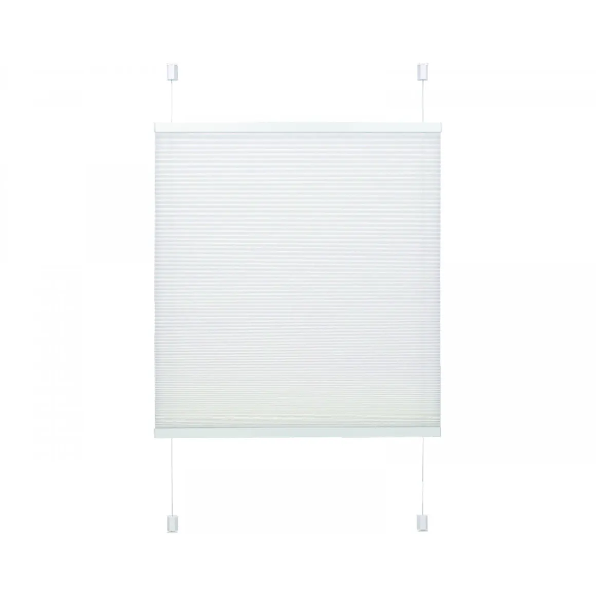 Gardinia Plissee Easyfix mit 2 Bedienschienen 100 x 130 cm weiß