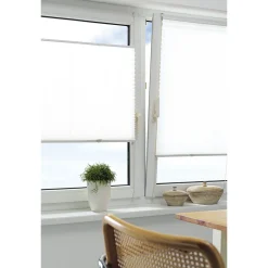 Gardinia Plissee Easyfix mit 2 Bedienschienen 100 x 130 cm weiß