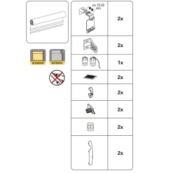 Gardinia Rollo Easyfix mintgrün 100 x 150 cm