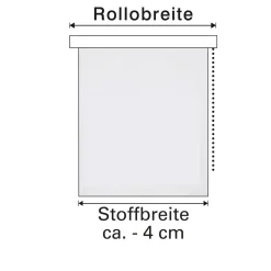 Gardinia Seitenzug-Rollo A3TV Nacht creme 102 x 180 cm