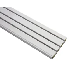 Gardinia Vorhangschiene GE3 150 cm mit Profil für Blendenbefestigung weiß