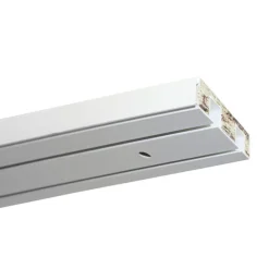 Gardinia Vorhangschiene GE2 250 cm mit Profil für Blendenbefestigung weiß