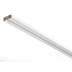 Gardinia Vorhangschiene GE1 150 cm mit Profil für Blendenbefestigung weiß