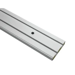 Gardinia Vorhangschiene GE2 150 cm mit Profil für Blendenbefestigung weiß