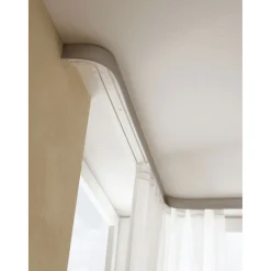 Gardinia Vorhangschiene GE2 150 cm mit Profil für Blendenbefestigung weiß