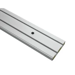 Gardinia Vorhangschiene GE2 210 cm mit Profil für Blendenbefestigung weiß