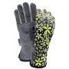 Gartenhandschuh geblümt gelb Größe 8