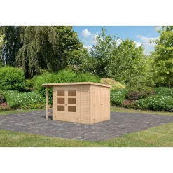 Gartenhaus "Kombi Pultdach" naturbelassen