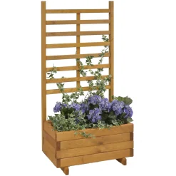 Gaspo Blumenkasten Gmunden mit Spalier honig 68 x 37 x 136 cm