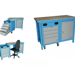 Güde Werkbank 1200 SLT Multi Blau