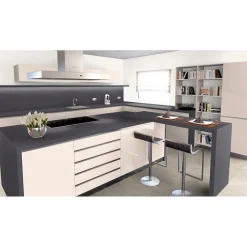 Getaelements Küchenarbeitsplatte porto schiefer 4100 x 600 x 39 mm