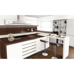 Getaelements Küchenarbeitsplatte noce butcherblock 4100 x 600 x 39 mm