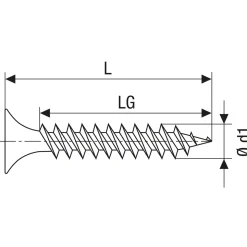 Gix Trockenbauschraube A Trompetenkopf 3,9 x 45 mm 500 Stück
